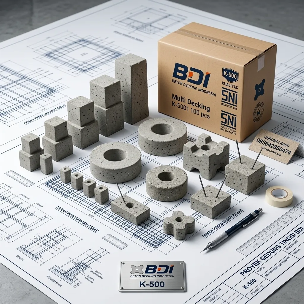 Jual Beton Decking K-500 di Pohuwato: Solusi Spasi Penulangan Beton Presisi & Berstandar SNI