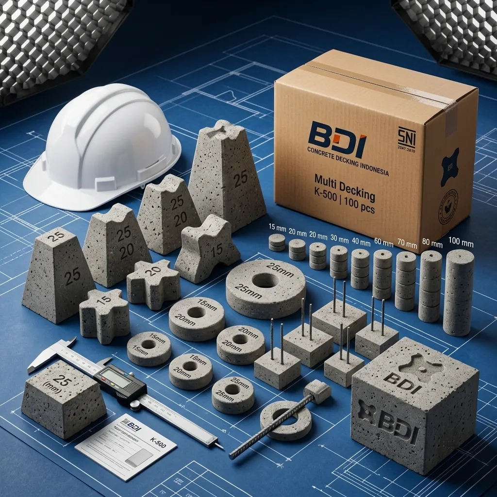 Jual Beton Decking K-500 Tanjung Pinang: Solusi Selimut Beton Presisi & Sertifikasi Mutu Tinggi