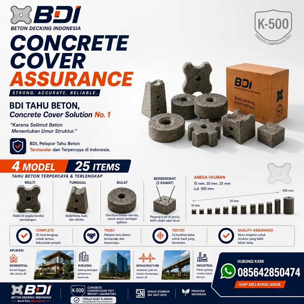 Jual Beton Decking Yang Presisi Dan Handal Sertifikat K-500 Di Kabupaten Yahukimo