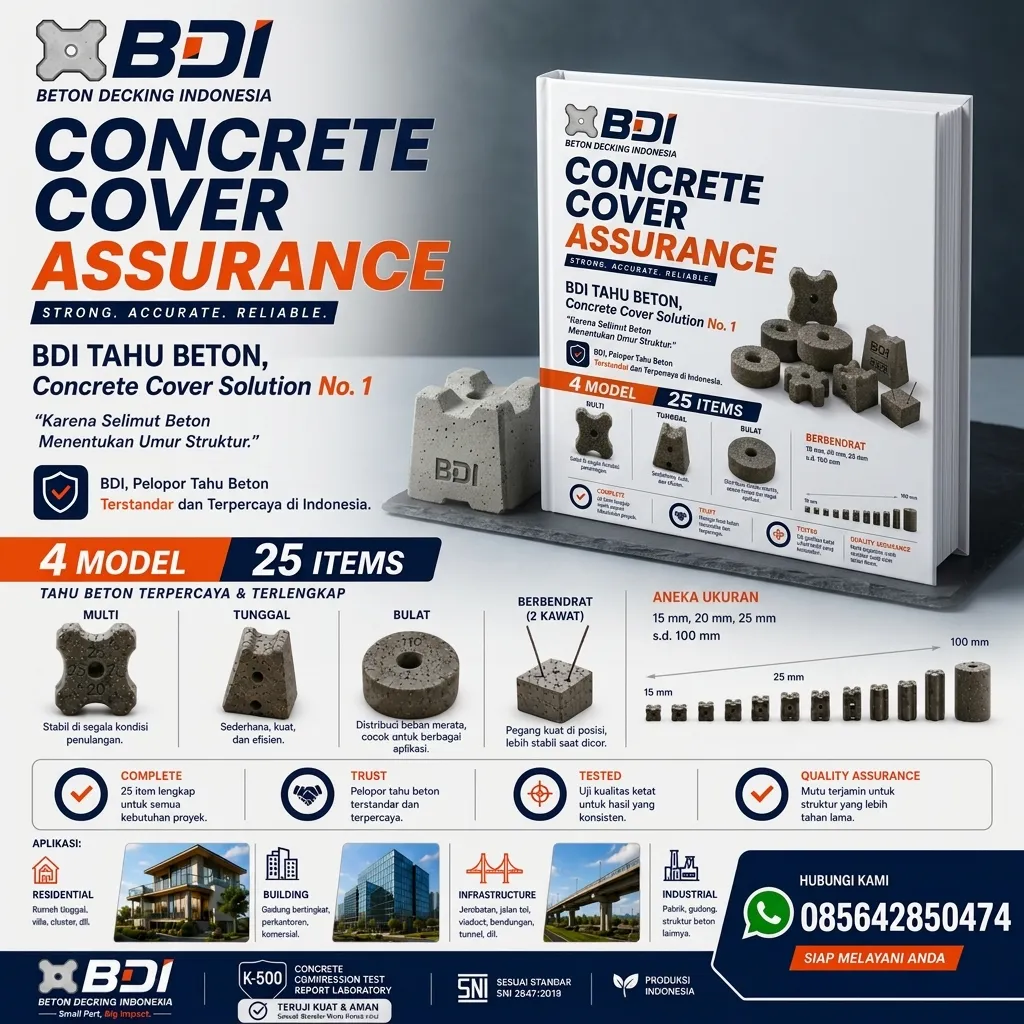 Jual Beton Decking Yang Presisi Dan Handal Sertifikat K-500 Di Kabupaten Pegunungan Arfak