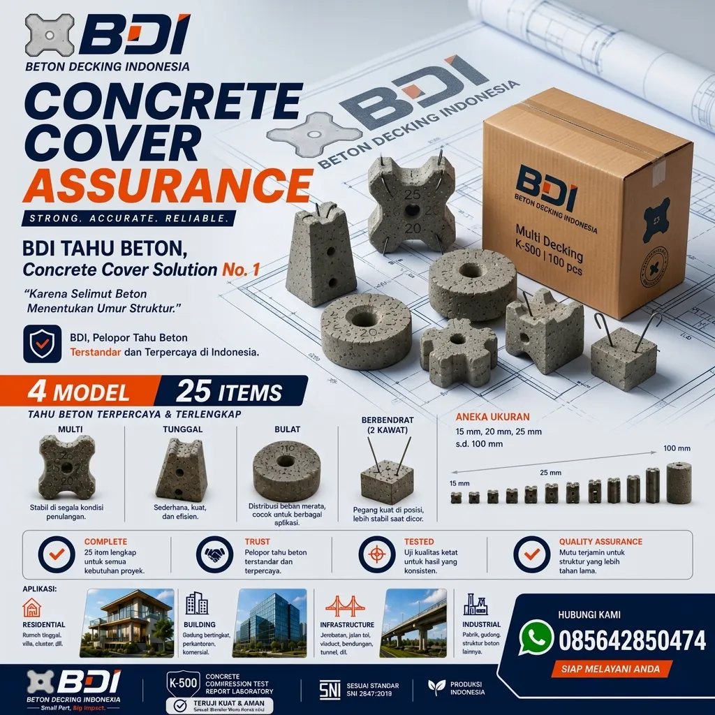 Jual Beton Decking Yang Presisi Dan Handal Sertifikat K-500 Di Kabupaten Pringsewu