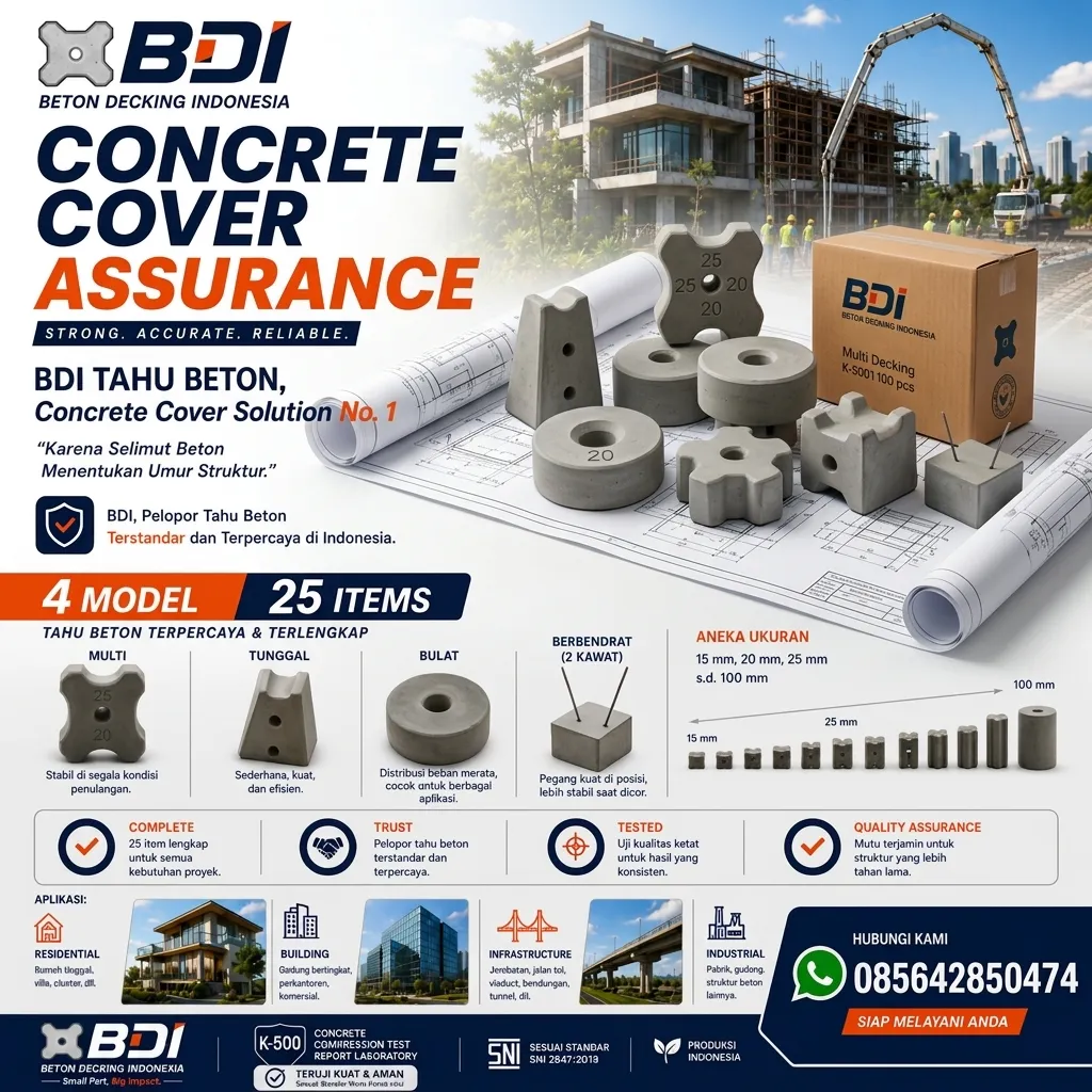Jual Beton Decking Yang Presisi Dan Handal Sertifikat K-500 Di Kota Kediri