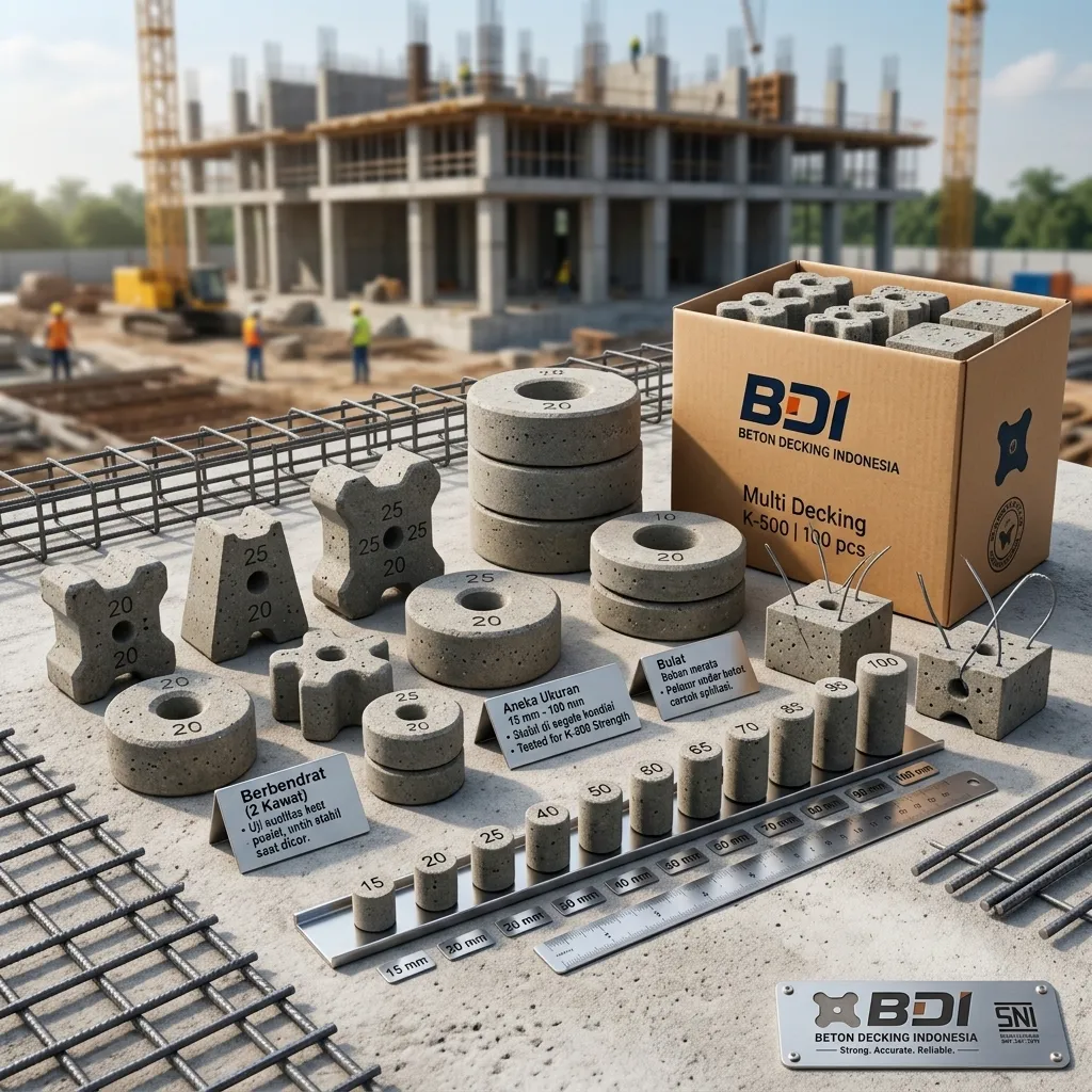 Jual Beton Decking K-500 di Kuningan: Solusi Selimut Beton Presisi & Mutu Tinggi SNI