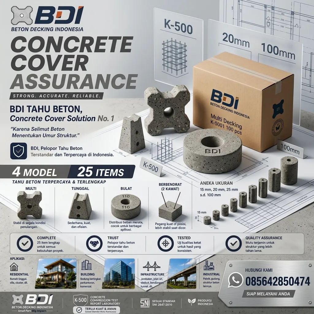 Jual Beton Decking Yang Presisi Dan Handal Sertifikat K-500 Di Kota Pasuruan