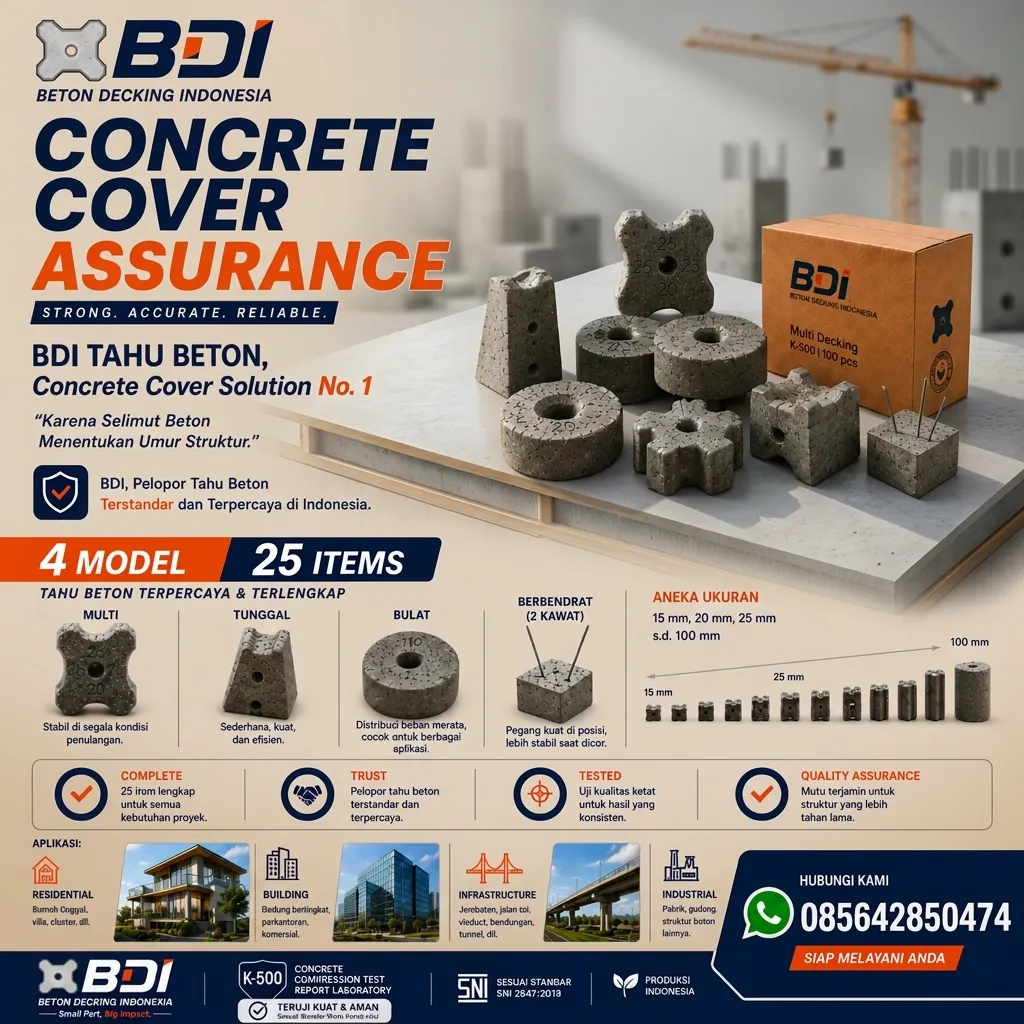 Jual Beton Decking Yang Presisi Dan Handal Sertifikat K-500 Di Kabupaten Pelalawan
