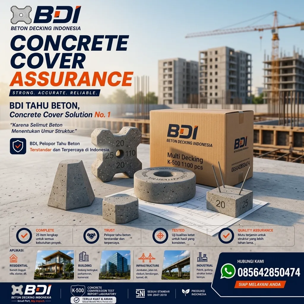 Jual Beton Decking K-500 Surabaya: Solusi Presisi & Handal untuk Konstruksi Selimut Beton Berkualitas