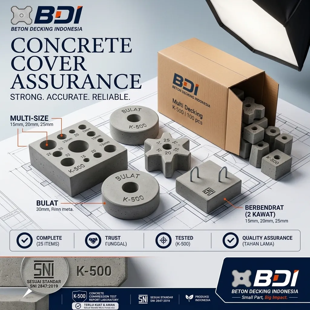 Jual Beton Decking K-500 Pekanbaru: Solusi Presisi & Handal untuk Struktur Bangunan Kokoh