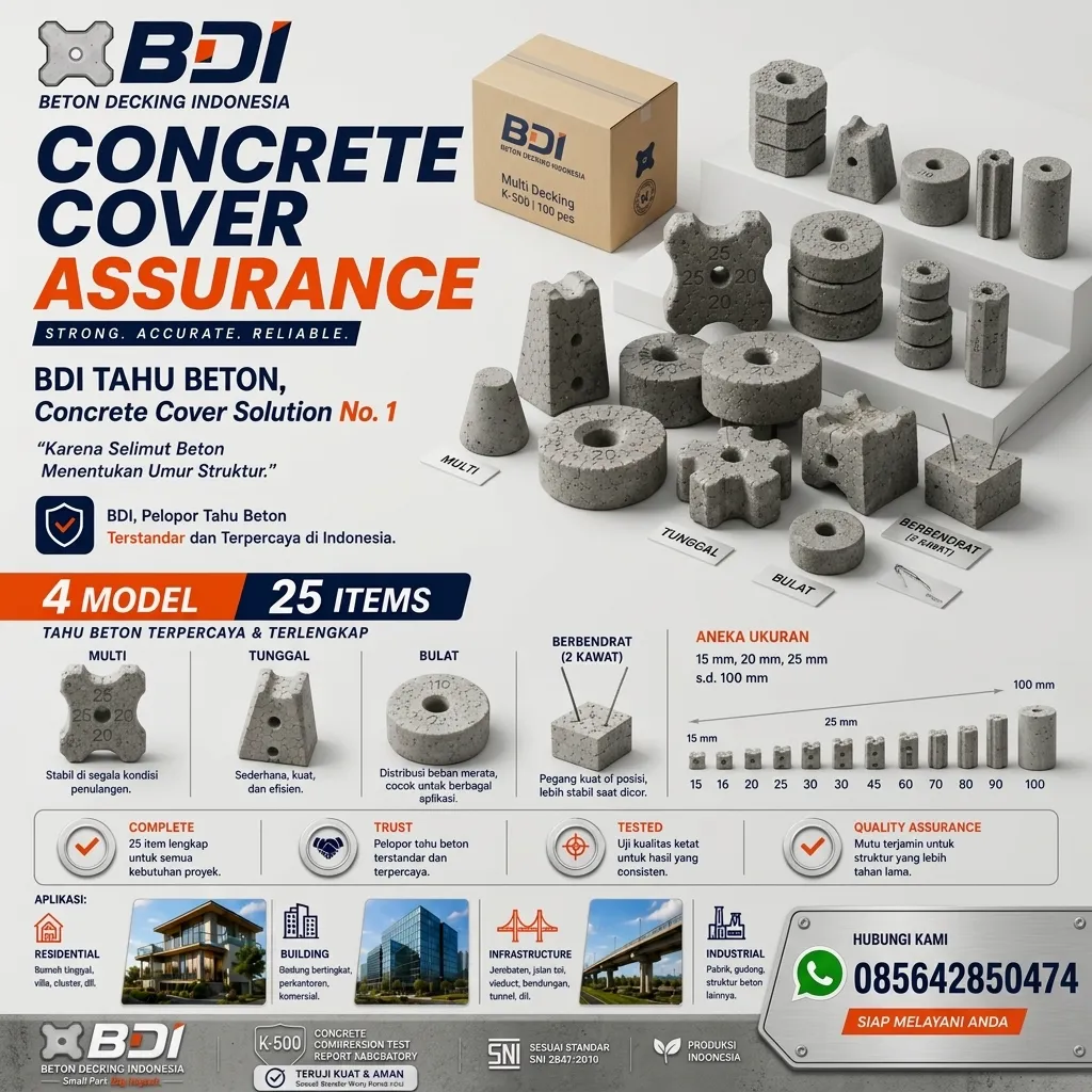 Jual Beton Decking K-500 di Mamuju Tengah: Solusi Presisi untuk Konstruksi Kokoh