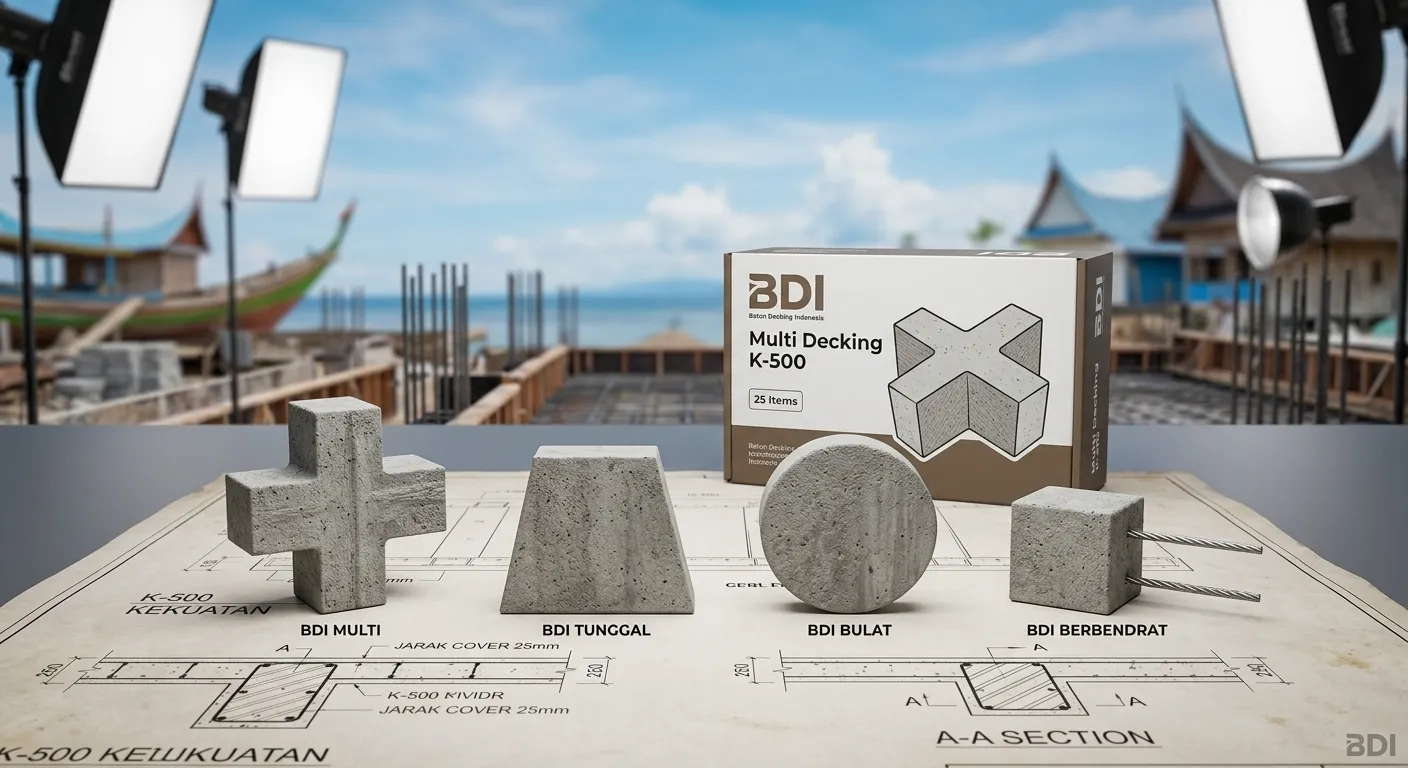 Jual Beton Decking K-500 Halmahera Utara: Solusi Presisi & Sertifikat Resmi untuk Konstruksi Tahan Lama