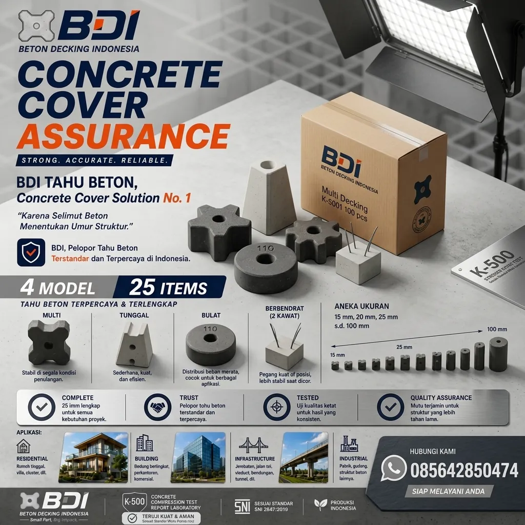 Jual Beton Decking K-500 di Kabupaten Mamuju Utara: Solusi Presisi & Sertifikat Resmi untuk Konstruksi Tahan Lama