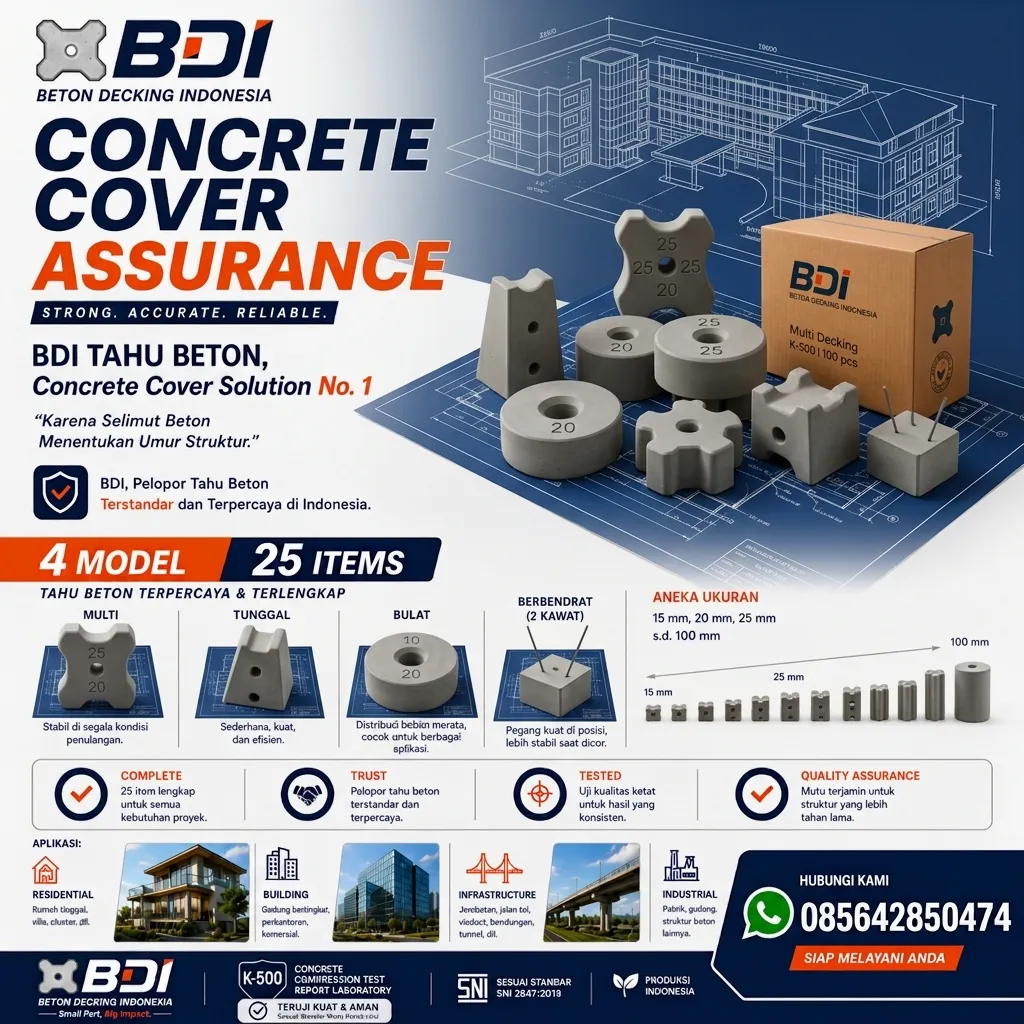 Jual Beton Decking K-500 Bogor: Solusi Presisi & Sertifikat Resmi untuk Konstruksi Kokoh