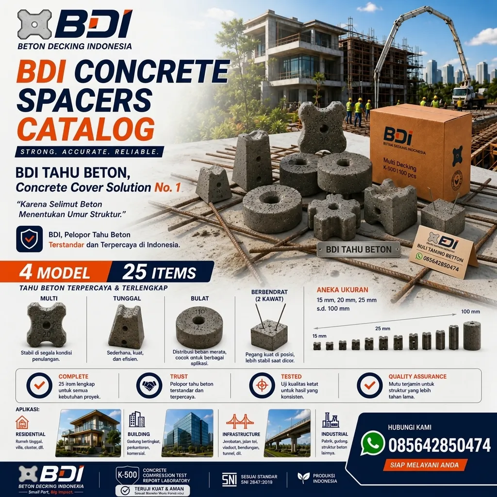 Jual Beton Decking K-500 di Mempawah: Solusi Presisi untuk Selimut Beton Berkualitas Tinggi