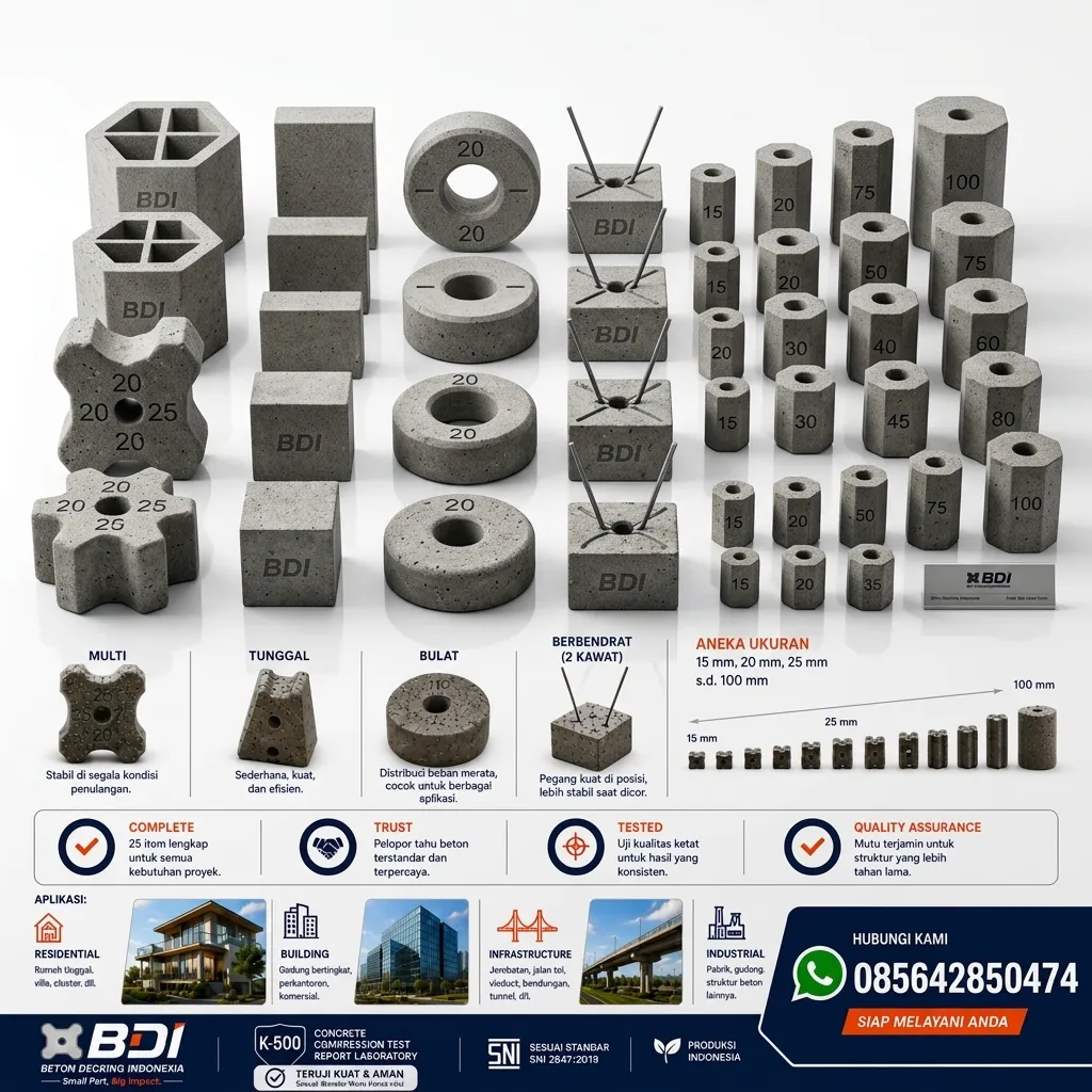 Jual Beton Decking Yang Presisi Dan Handal Sertifikat K-500 Di Kabupaten Pidie Jaya