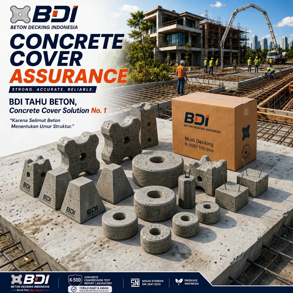 Jual Beton Decking K-500 di Tidore Kepulauan: Solusi Presisi untuk Konstruksi Struktur Kokoh & Tahan Lama