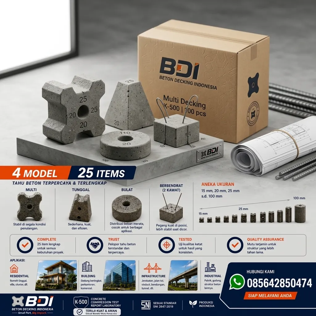 Jual Beton Decking K-500 di Batang Hari: Solusi Presisi & Handal untuk Konstruksi Kokoh