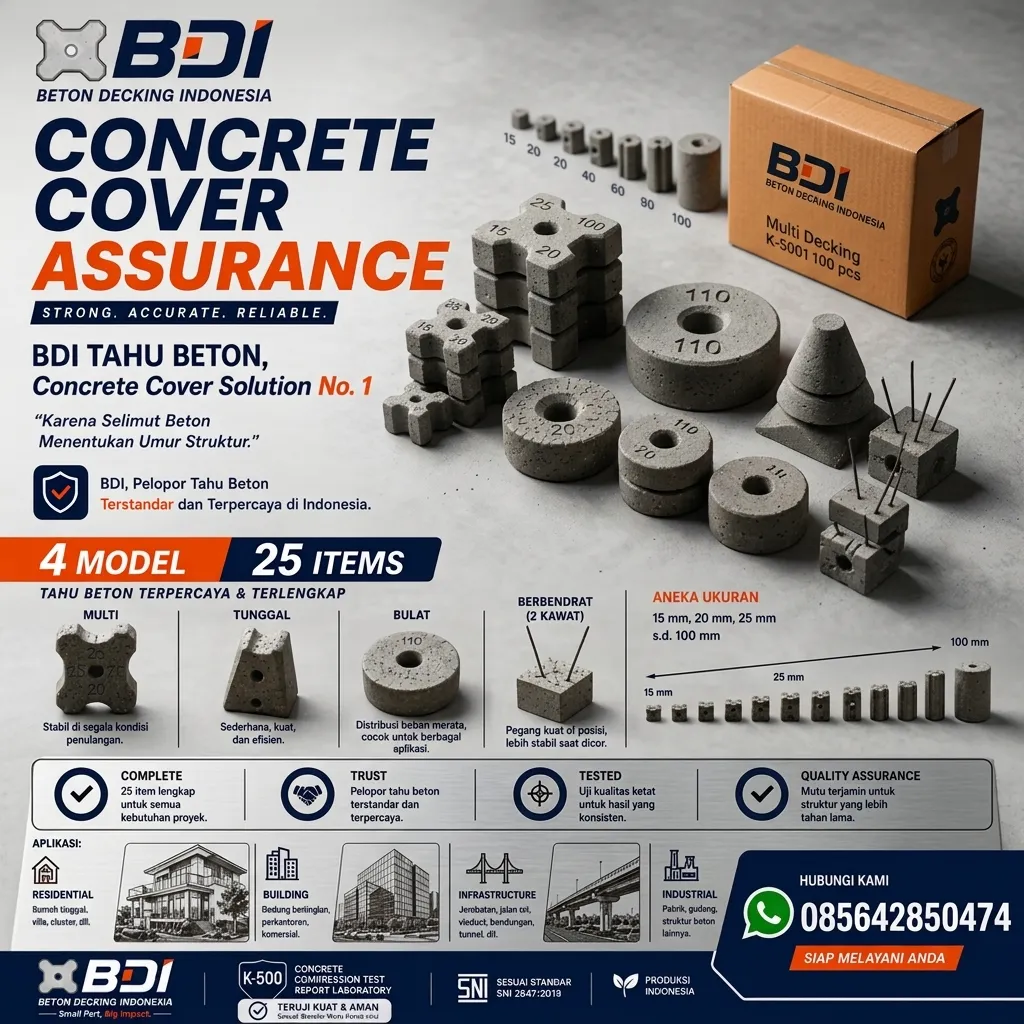 Jual Beton Decking Yang Presisi Dan Handal Sertifikat K-500 Di Kabupaten Penukal Abab Lematang Ilir