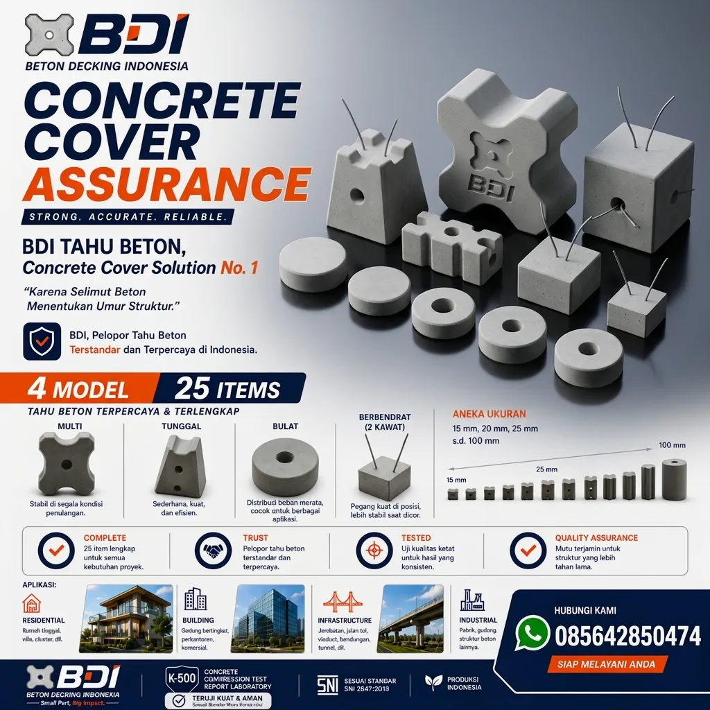 Jual Beton Decking K-500 di Toraja Utara: Solusi Presisi untuk Konstruksi Kokoh & Tahan Lama