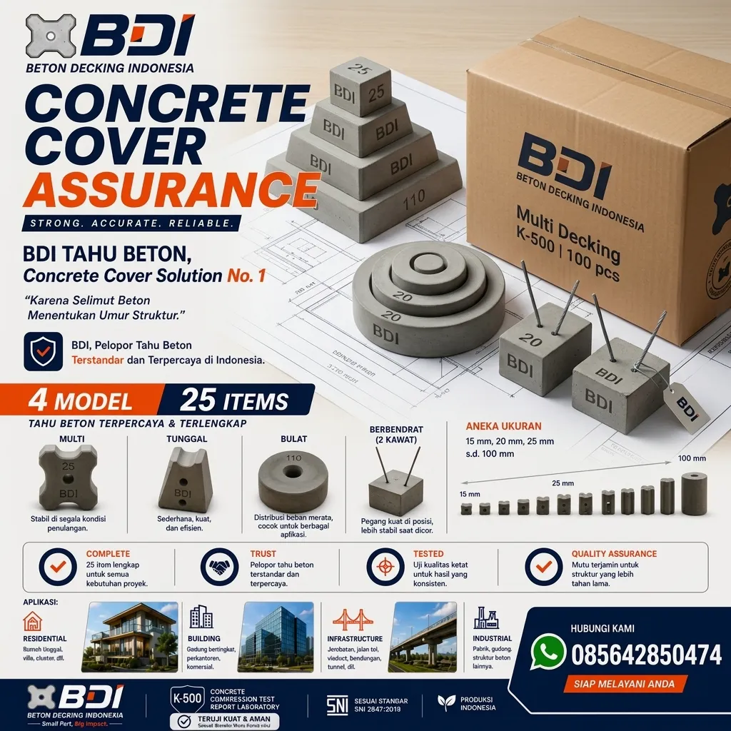 Jual Beton Decking K-500 Presisi & Handal di Kabupaten Wajo