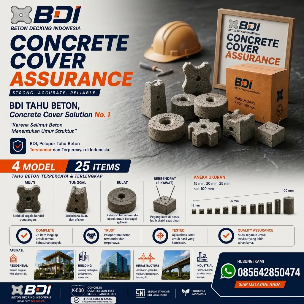 Jual Beton Decking K-500 di Kabupaten Nias: Solusi Presisi & Handal untuk Konstruksi Standar Nasional