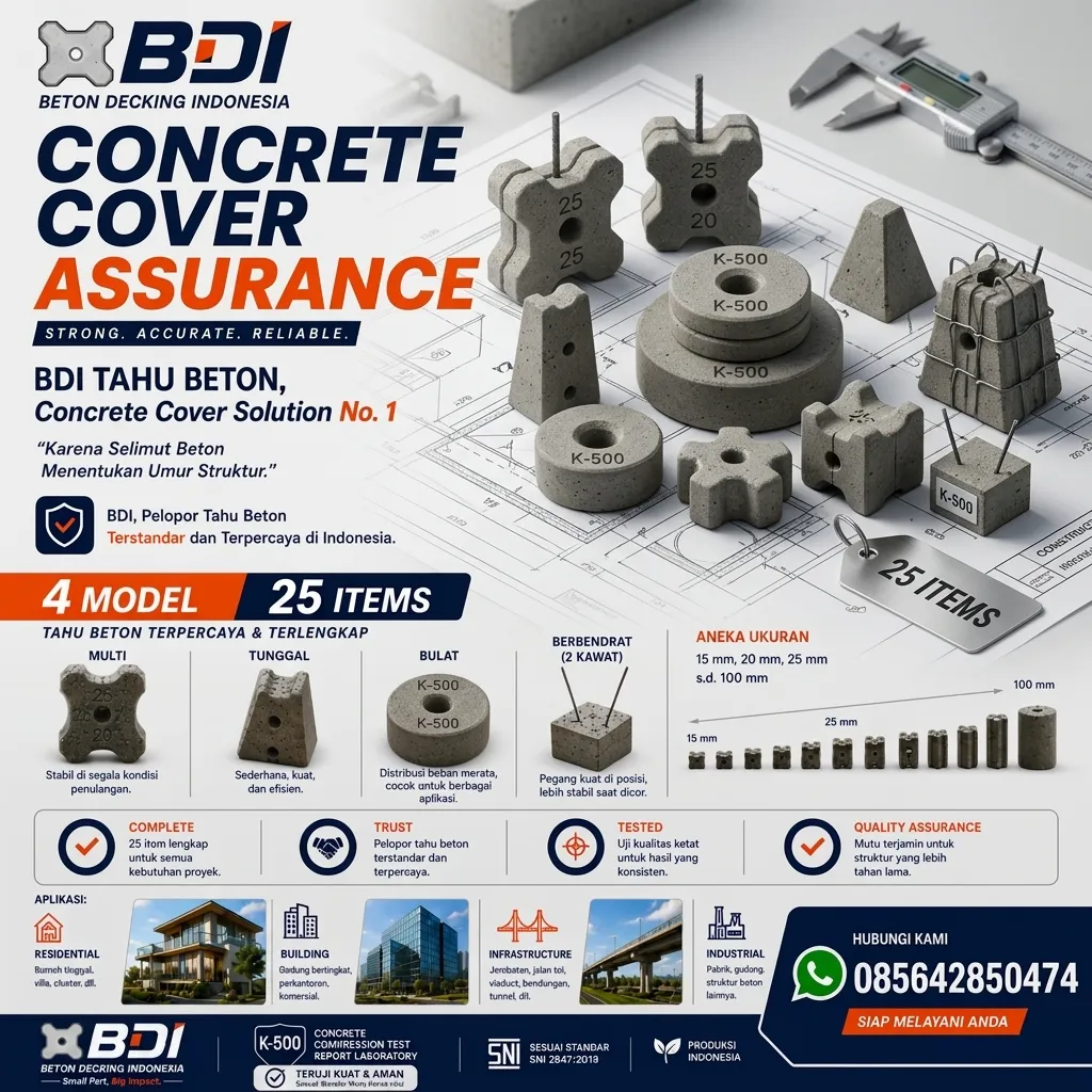 Jual Beton Decking K-500 di Tanjung Balai: Solusi Spacer Presisi untuk Konstruksi Kokoh & Tahan Lama