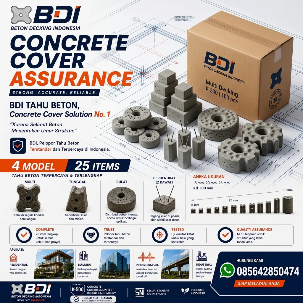 Jual Beton Decking Yang Presisi Dan Handal Sertifikat K-500 Di Kabupaten Lingga