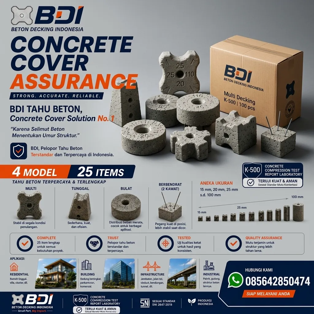 Jual Beton Decking Yang Presisi Dan Handal Sertifikat K-500 Di Kabupaten Bima