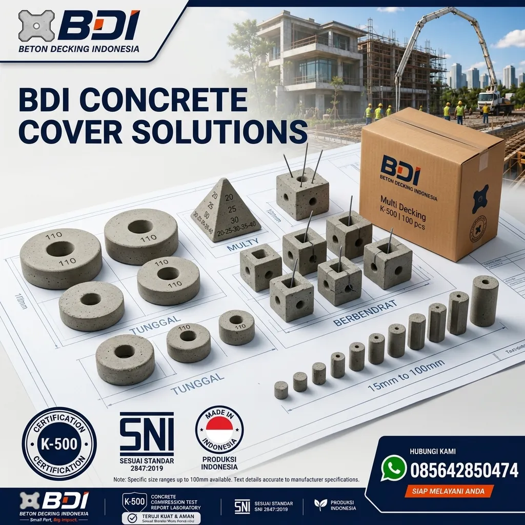 Jual Beton Decking K-500 di Kabupaten Dairi: Solusi Selimut Beton Presisi & Bersertifikat