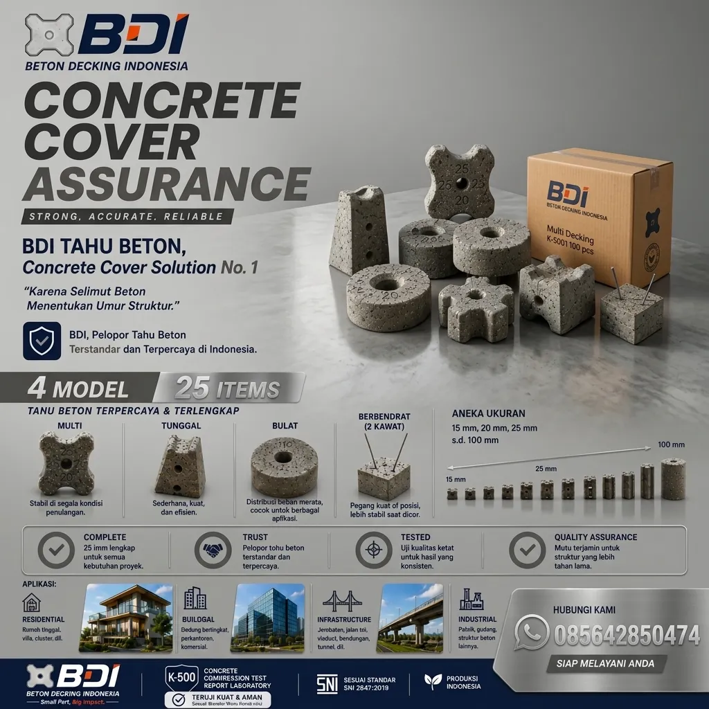 Jual Beton Decking Yang Presisi Dan Handal Sertifikat K-500 Di Kabupaten Tana Toraja