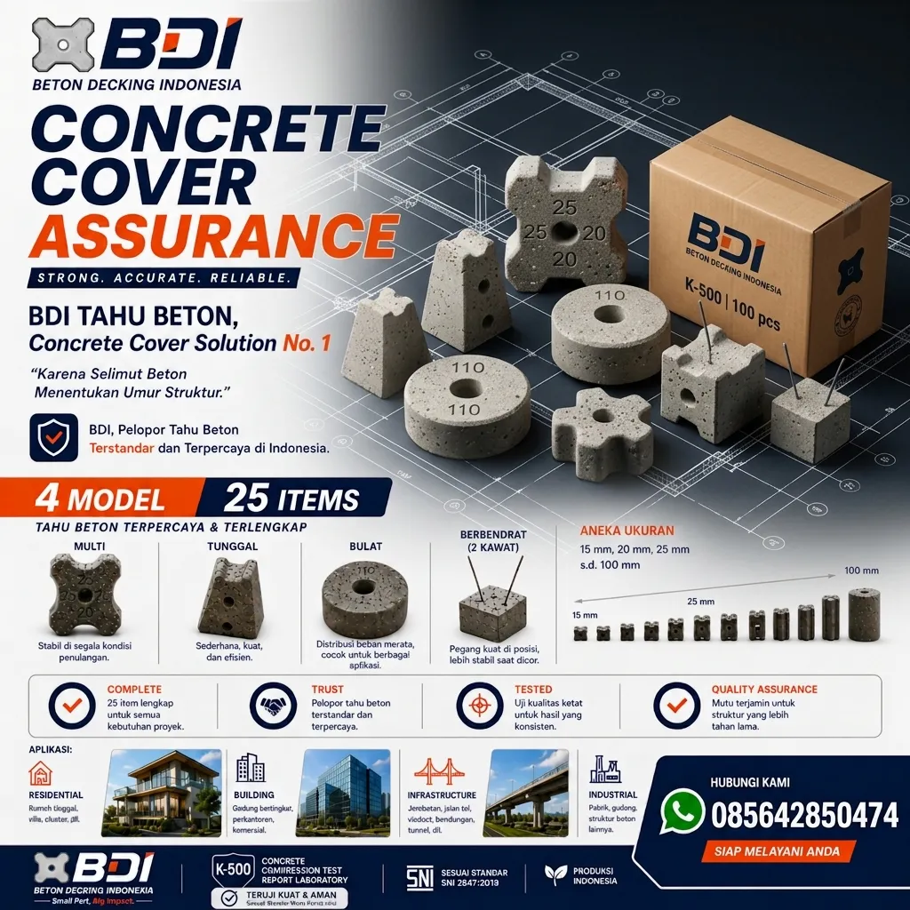 Jual Beton Decking K-500 di Kabupaten Dogiyai: Solusi Presisi & Handal untuk Infrastruktur Papua Tengah