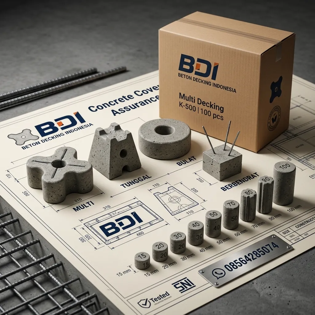 Jual Beton Decking K-500 di Palu: Solusi Selimut Beton Presisi, Handal, dan Bersertifikat