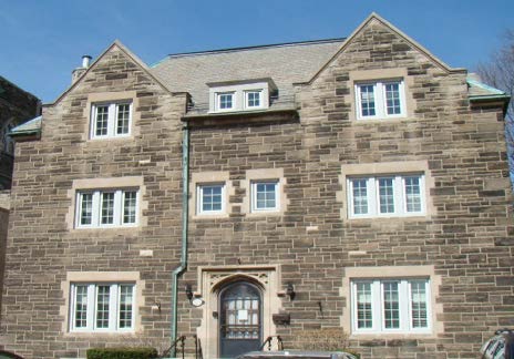 building prior to stone cleaning
