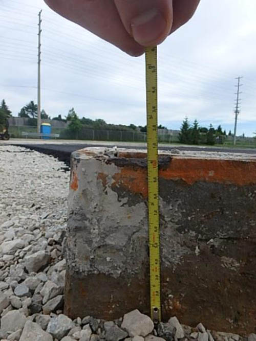 To Accommodate 100mm Asphalt Around Light Duty Area