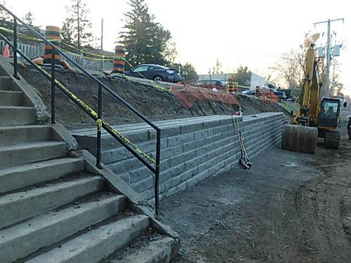 Widening of the Loading Area to Accommodate Trucks Turning Radius