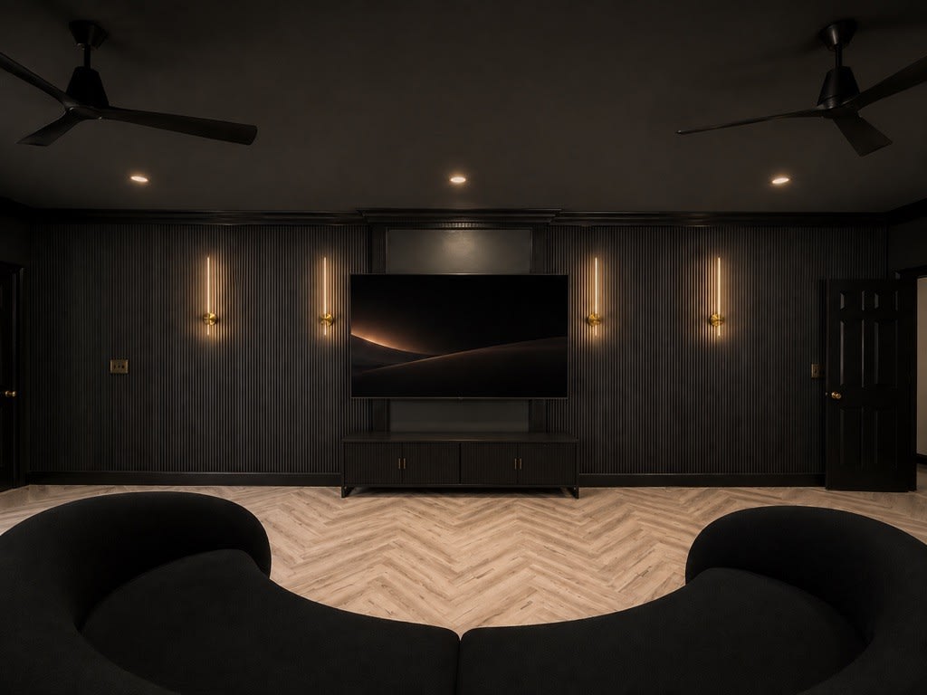 The Media Room & Bar, Placer Canyon estate
