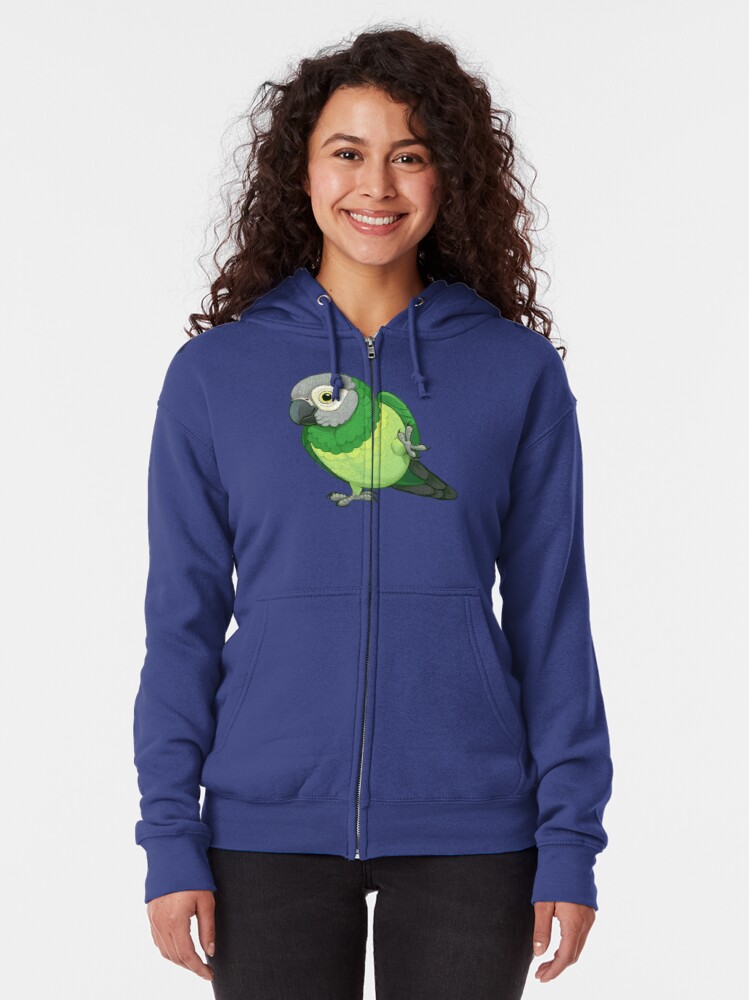 Dusky-Headed Conure Zipped Hoodie
