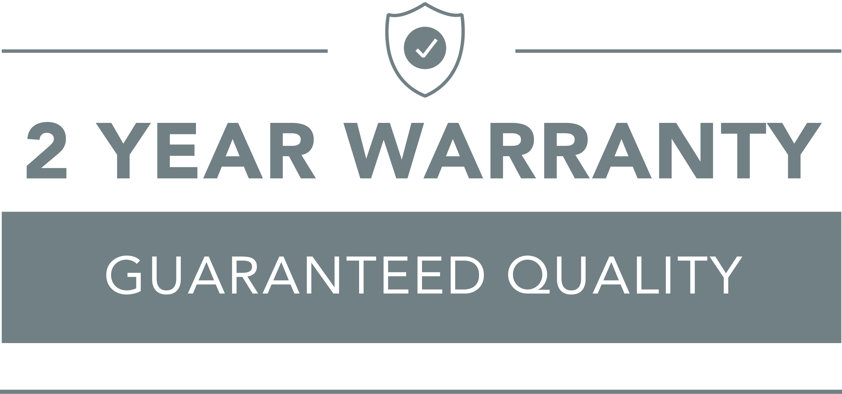 2 Year Warranty