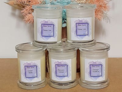 Scented soy wax candles