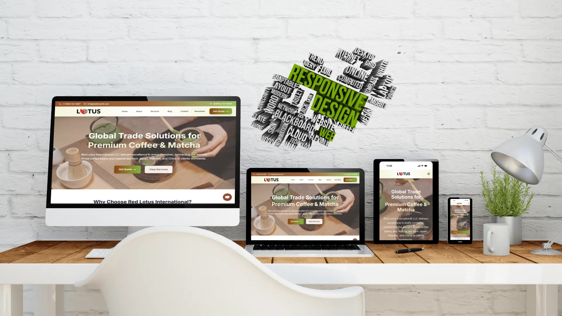 Red Lotus International - Responsive showcase