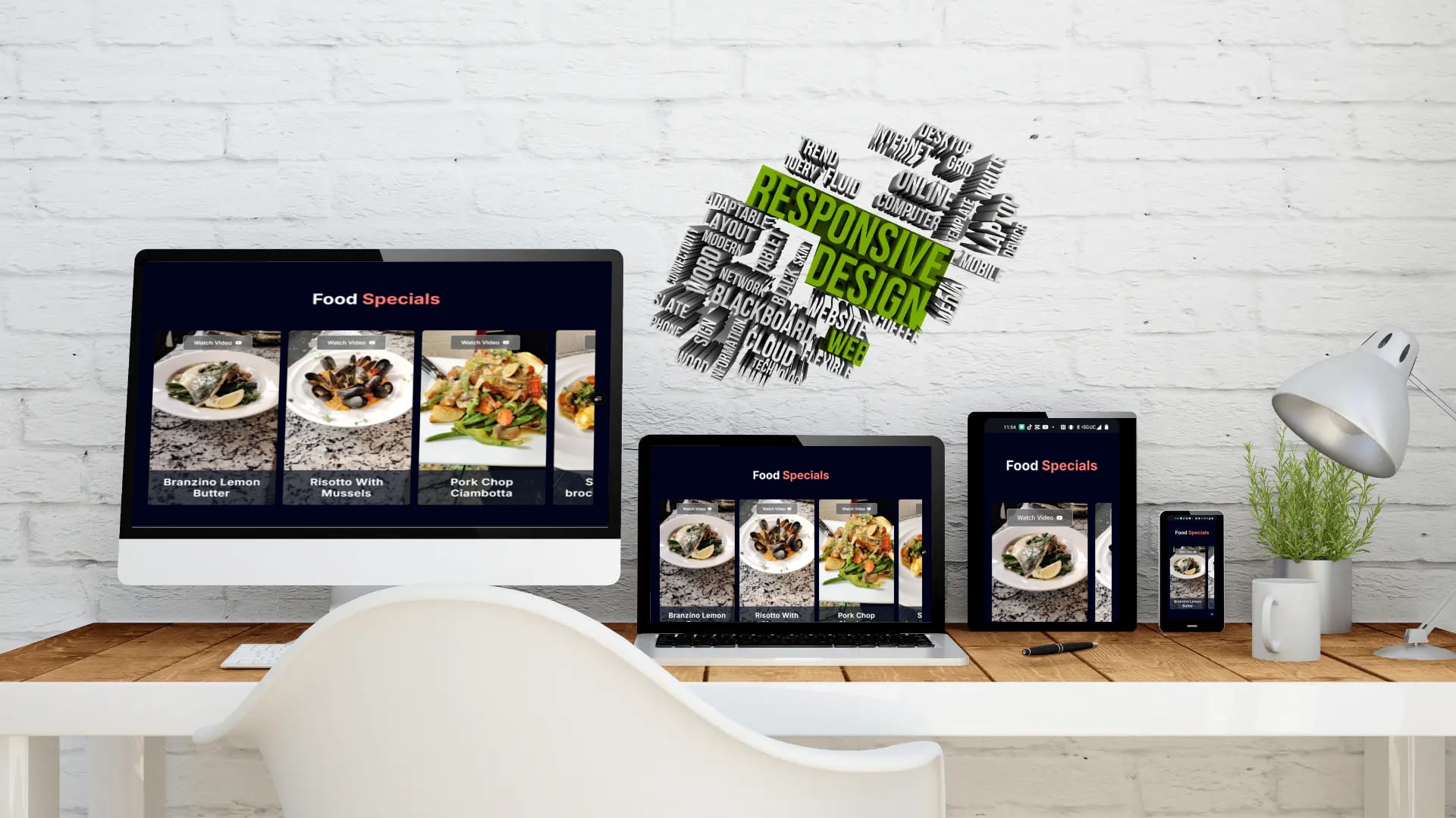 Zibibbo Menu - Restaurant Showcase App - Responsive showcase