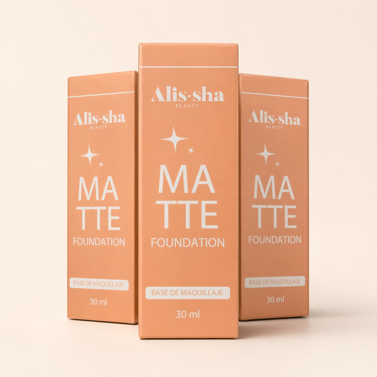 Alis-sha Beauty Matte Foundation - Assorted Shades