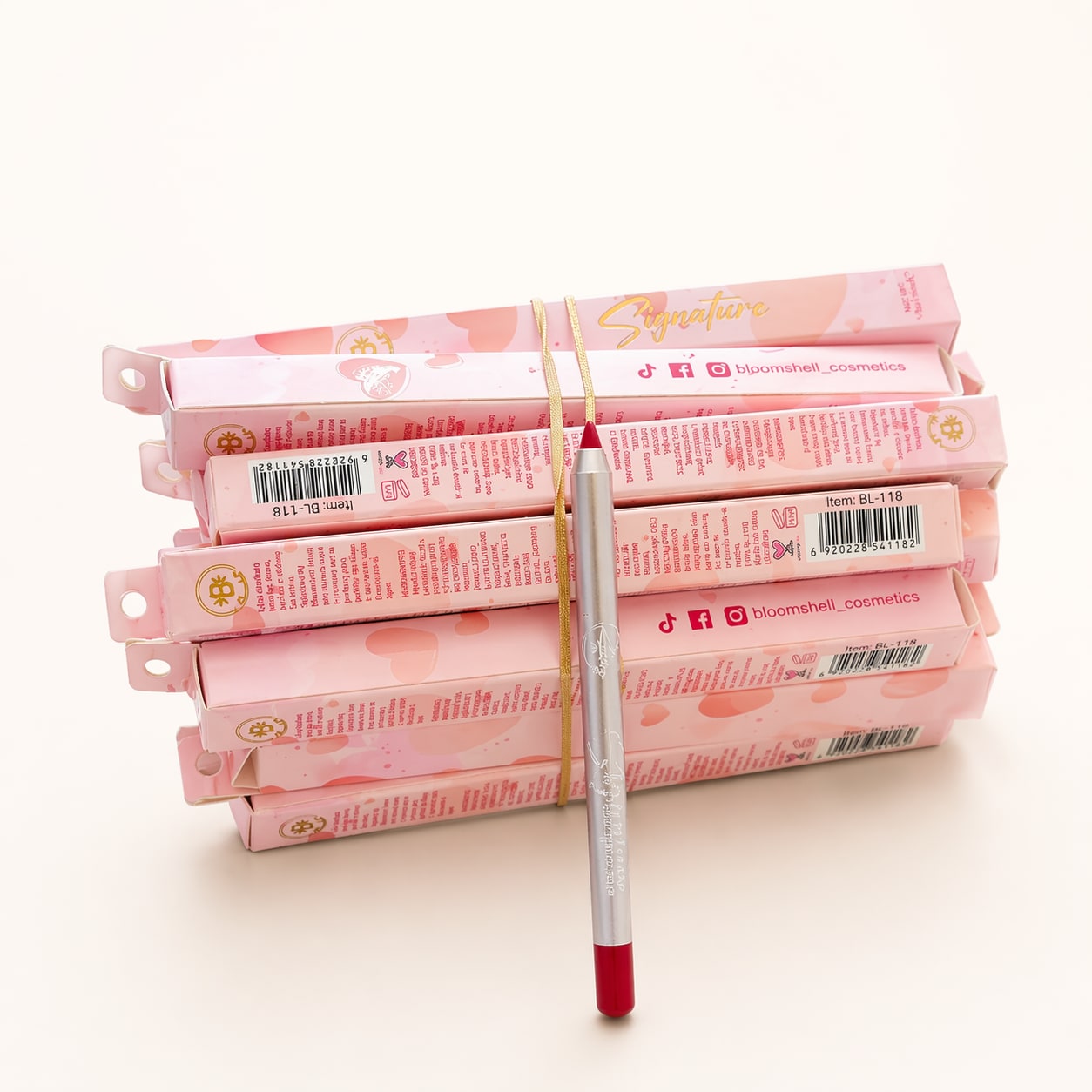 Bloomshell Lip Liner Pencil - Red / Deep