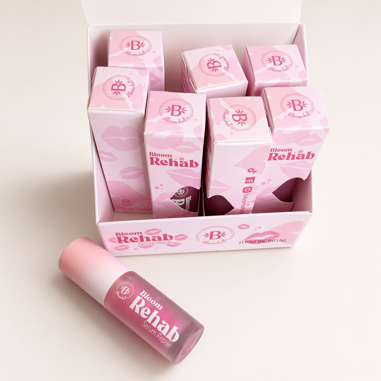Bloomshell Bloom Rehab Serum Repair - Pink / Clear