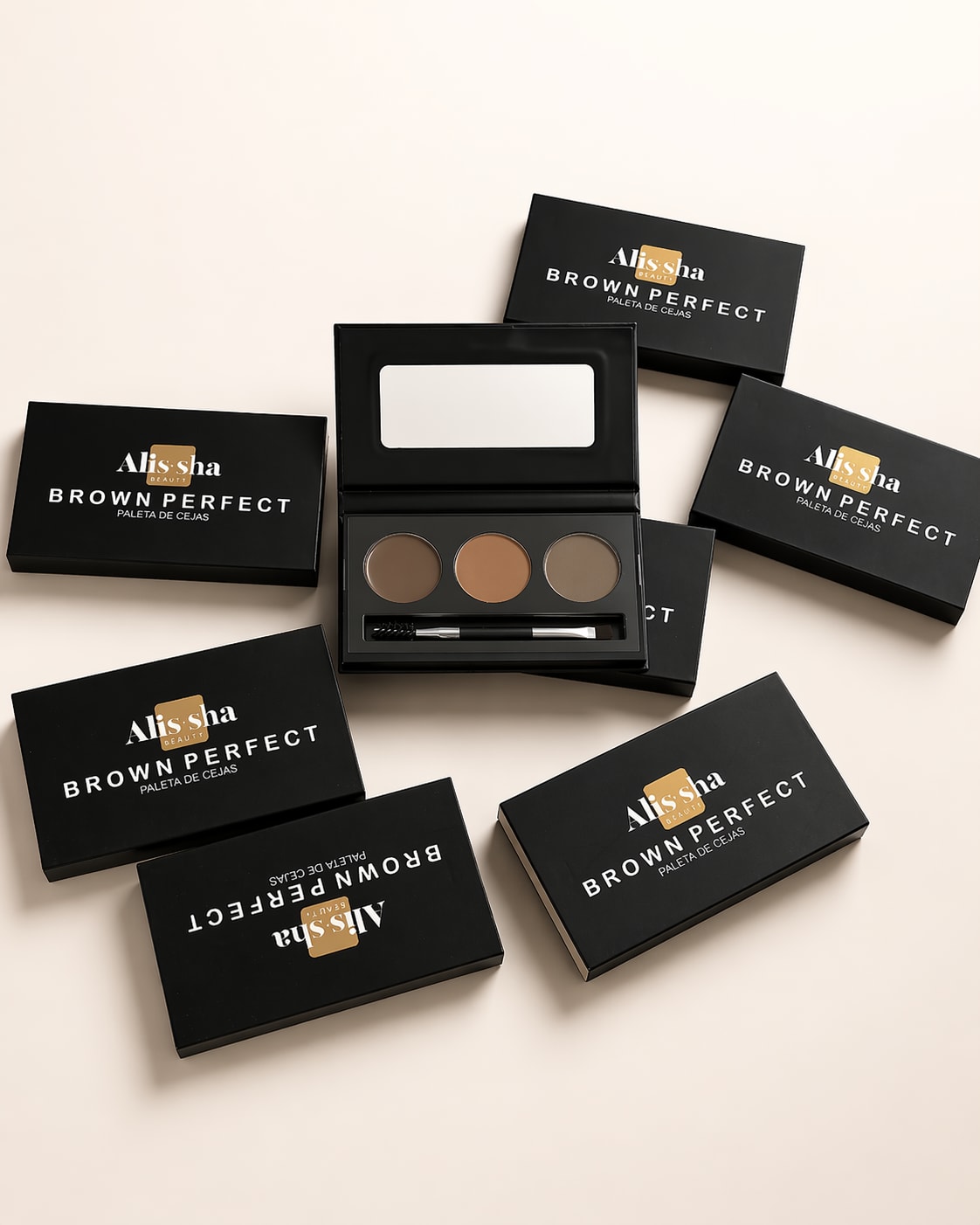 Alis-sha Beauty Brown Perfect Eyebrow Palette - Multi-shade