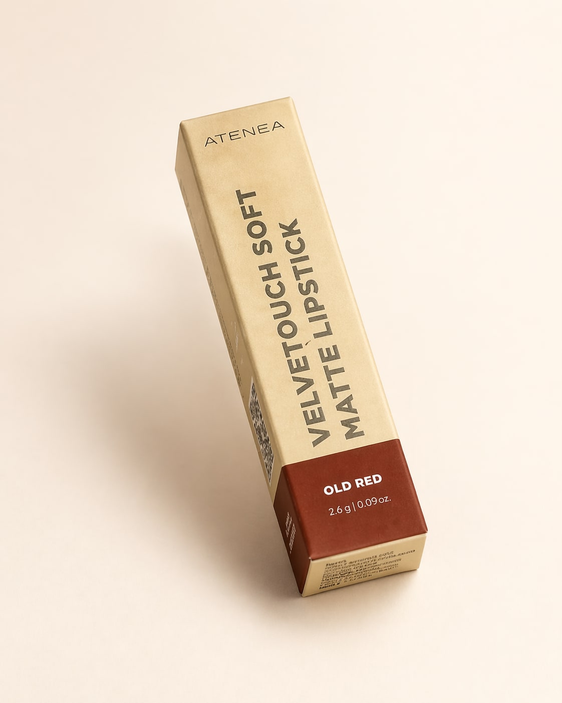 Atenea Velvetouch Soft Matte Lipstick - Old Red