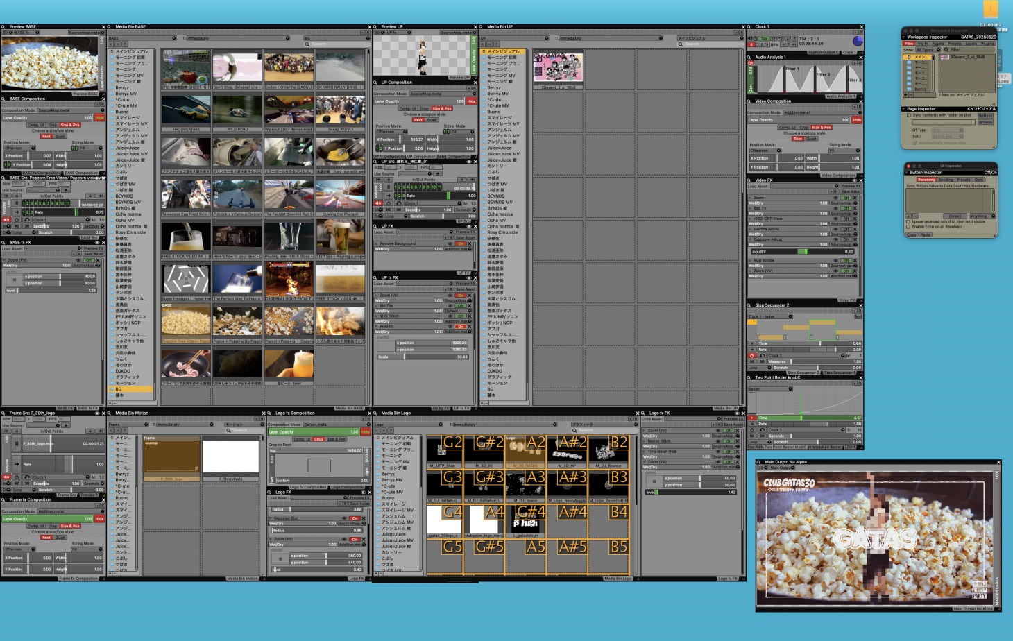 VDMX6のプロジェクト画面