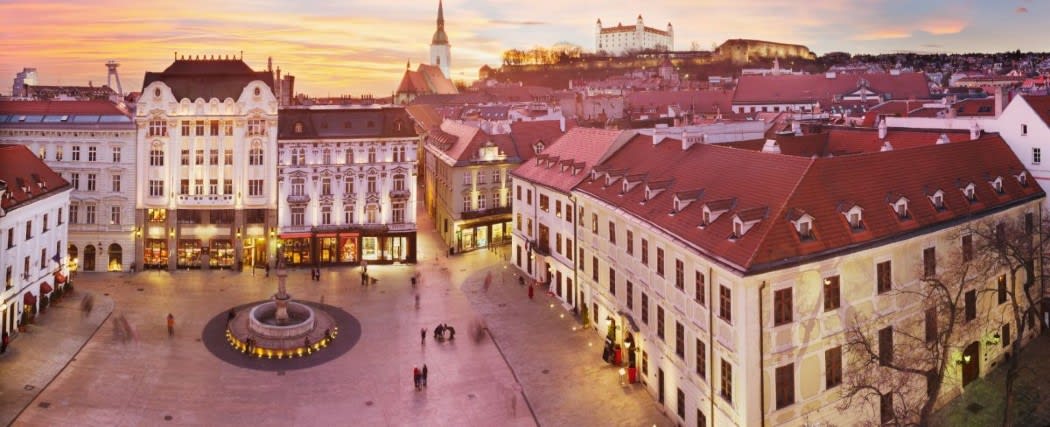  Slovakia, city center, Slovakian architecture 