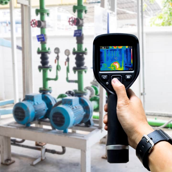 thermal imaging camera for leak detection