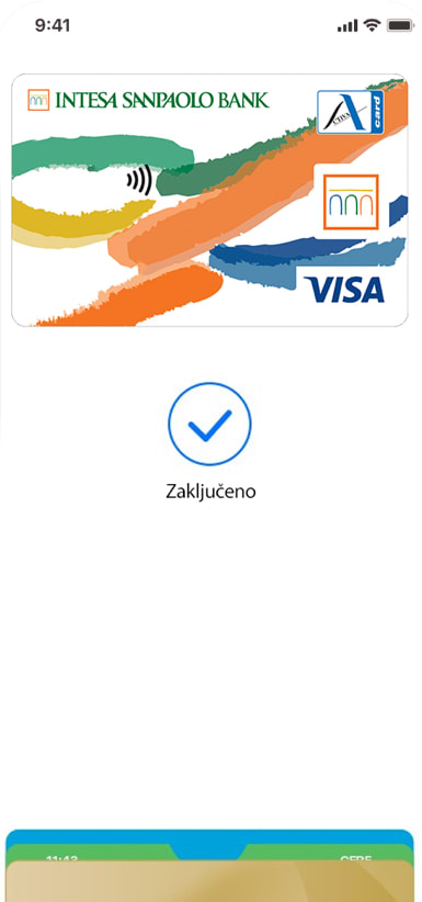 a mobile phone with an Apple Pay app