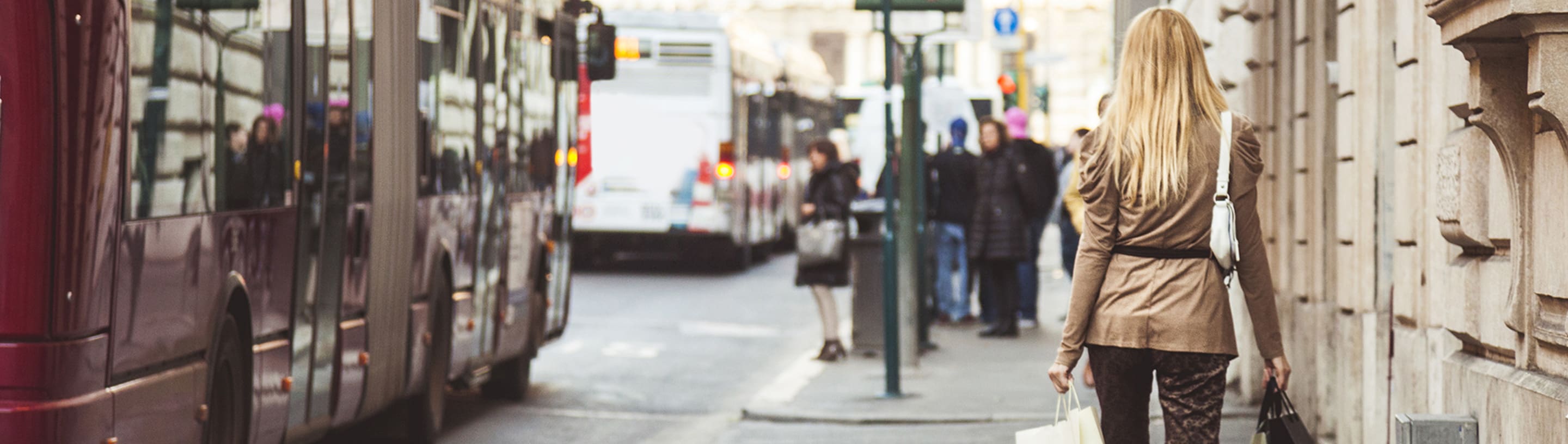 woman with shopping bags