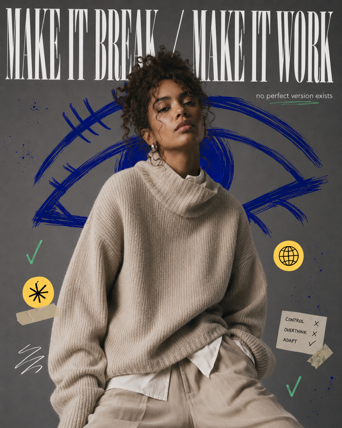 Póster Editorial de Moda Caótica — Image 2 (3:4)
